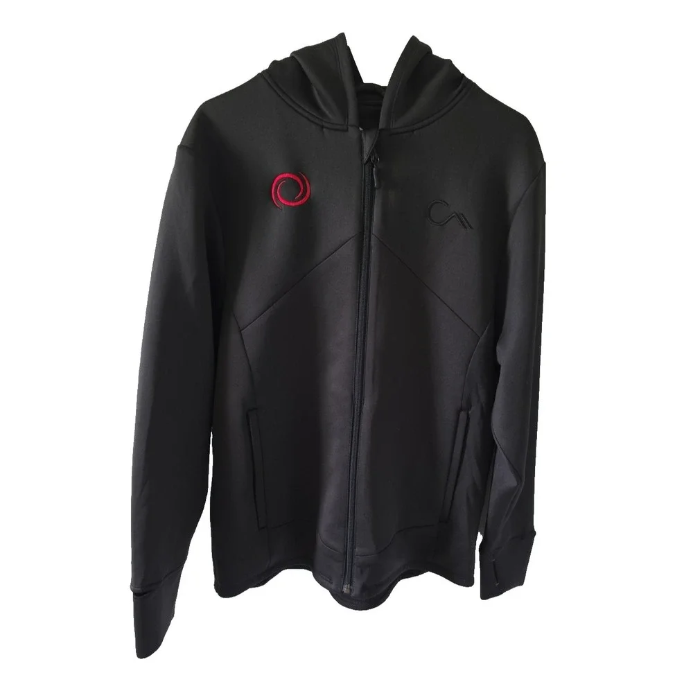 Constant Mountain Black Full Zip Hooded Jacket Performance Men's M (Unisex fit)